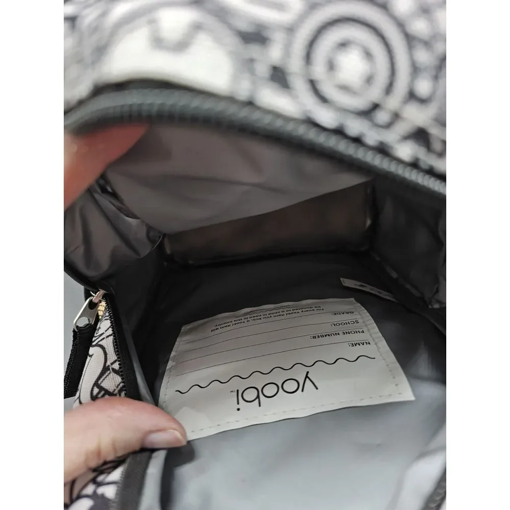 Yoobi X Marvel Avengers Black White Superheroes Insulated‎ Lunch Bag